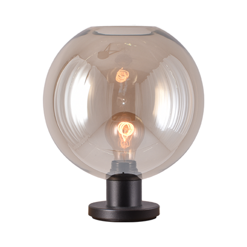 Lazise üveg asztali lámpa fekete foglalattal Ø25