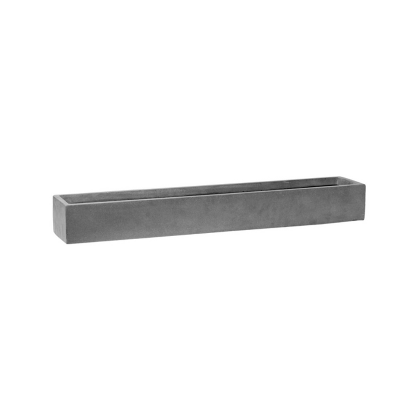 Balcony Slim Low stone planter 80x15