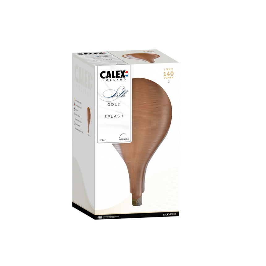 Silk Splash Gold Spiral bulb, LED E27