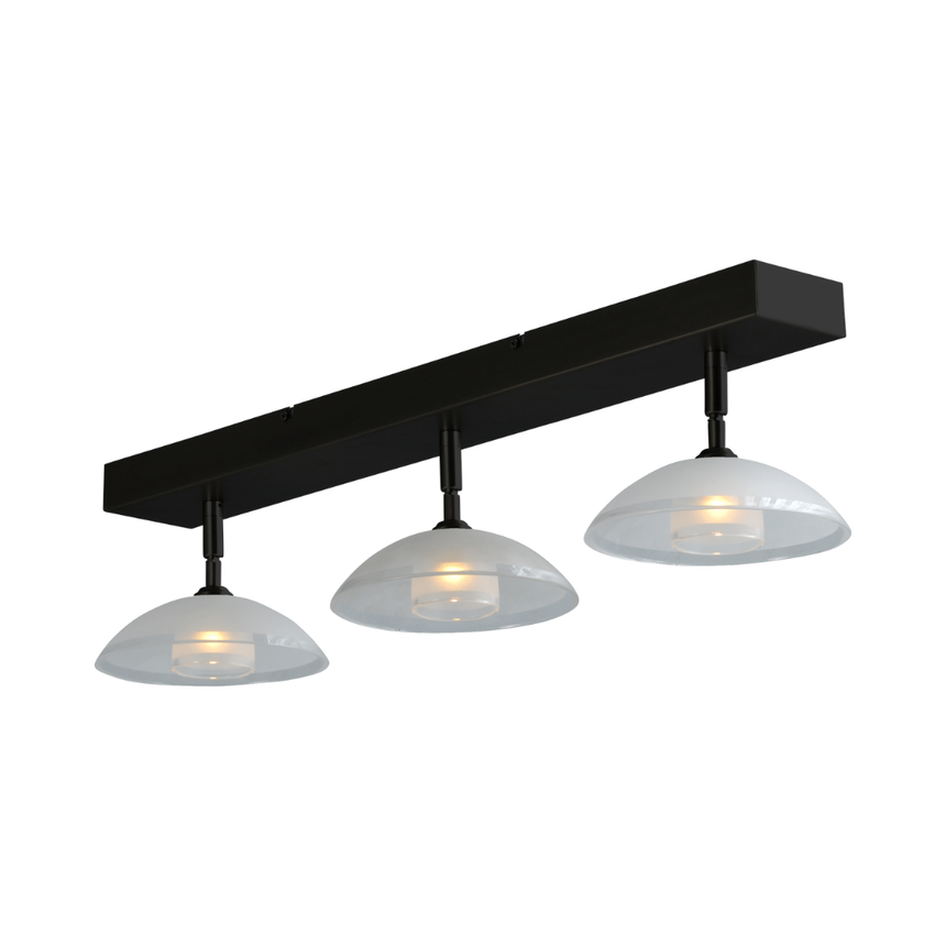 Melani üveg fekete csillár