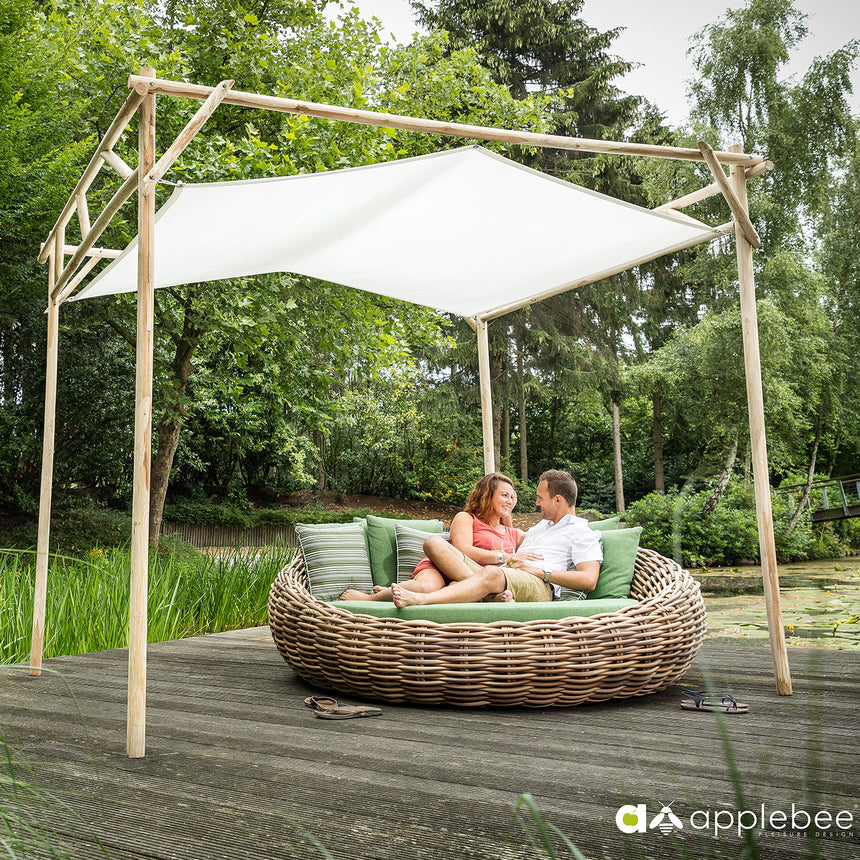 Cocoon fabric sun lounger