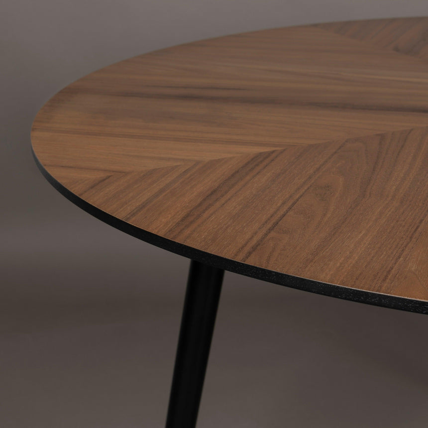 Clover wooden dining table Ø120