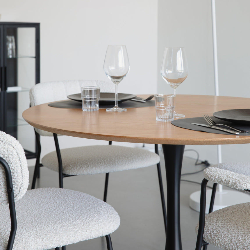 Raku wood dining table