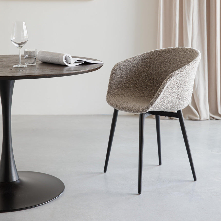 Raku wood dining table