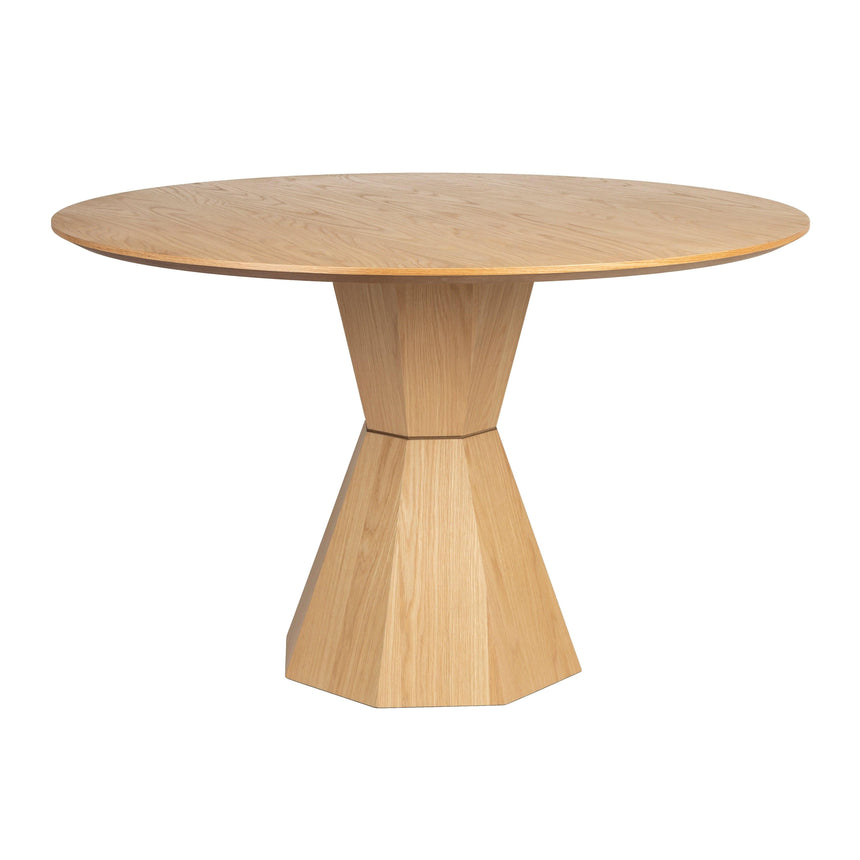 Lotus wooden dining table Ø120