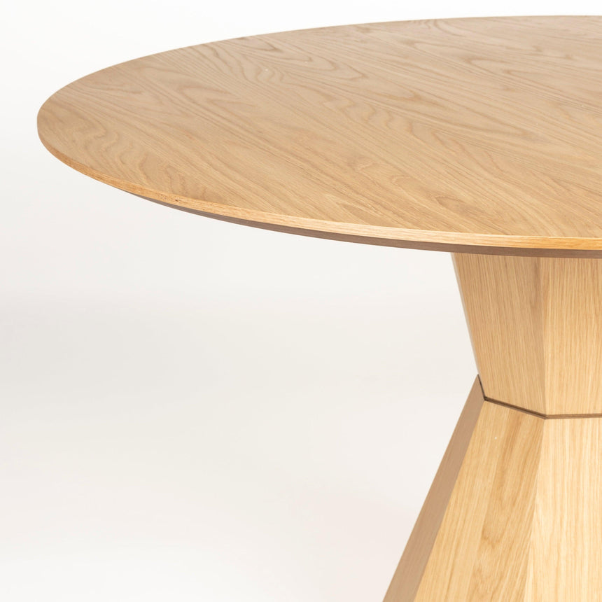 Lotus wooden dining table Ø120