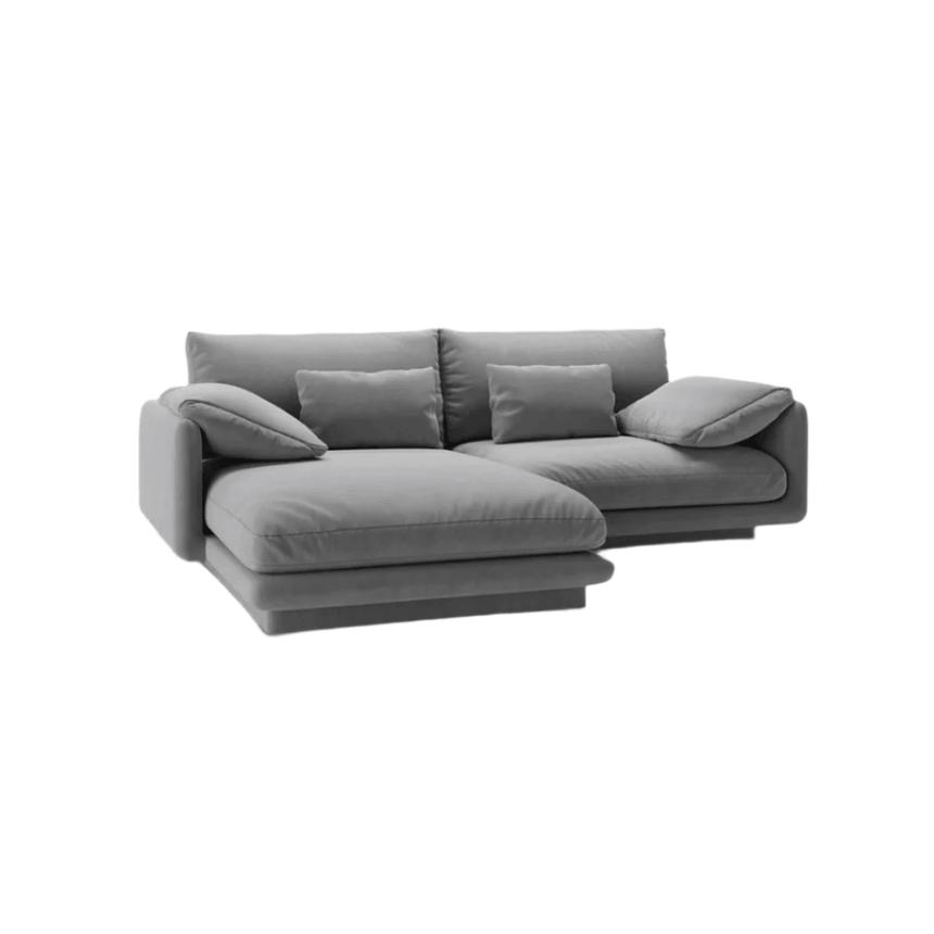 Torino balos bársony sarokkanapé