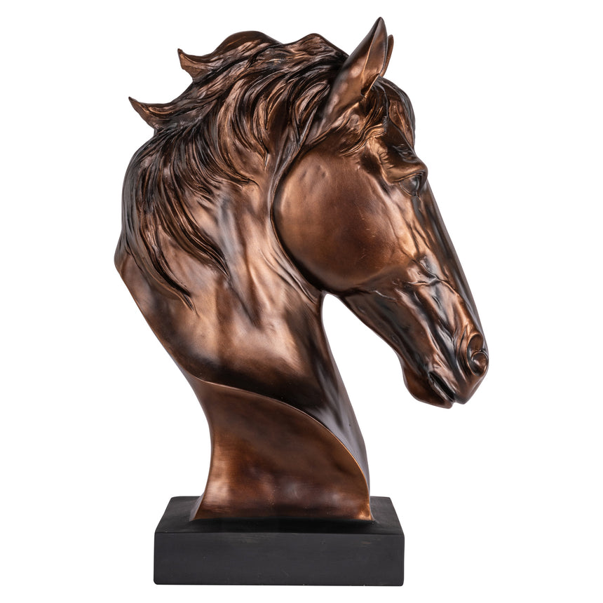 Shadow bronz ló fejszobor dekorációs tárgy