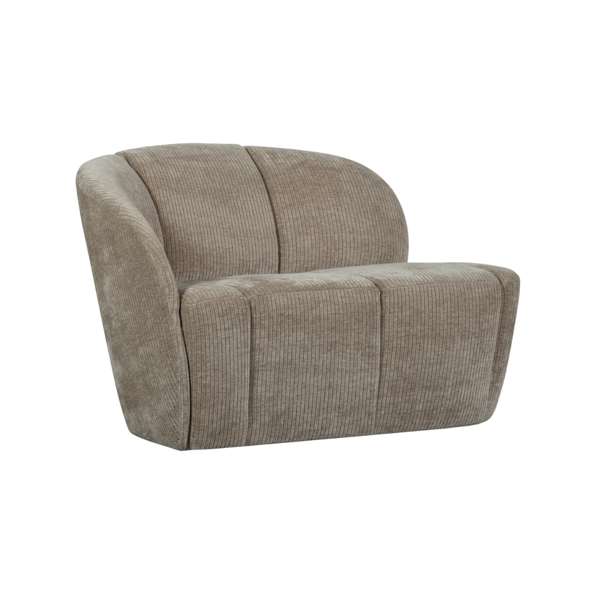 Mojo 2-seater left-hand corduroy sofa