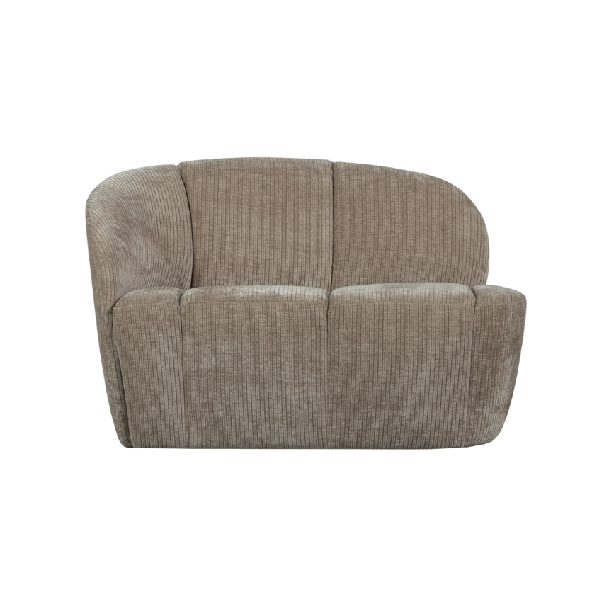 Mojo 2-seater left-hand corduroy sofa