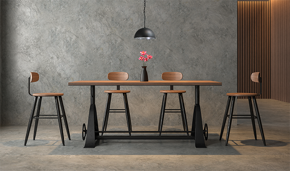 Larino 1-bulb black metal pendant lamp with silver interior