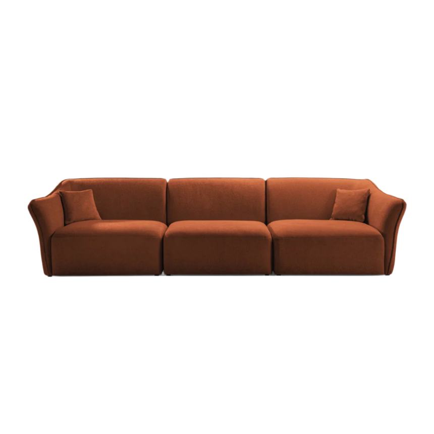 Ruby 2-seater velvet sofa