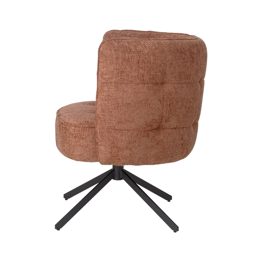 Odin karfás bársony forgószék