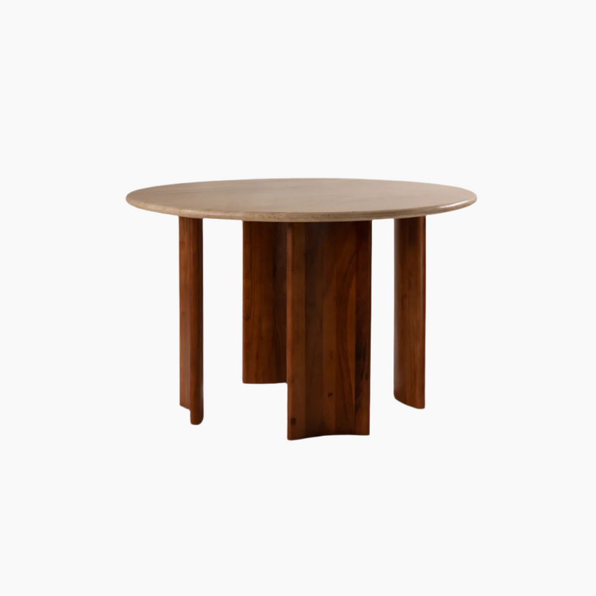Cleo limestone dining table