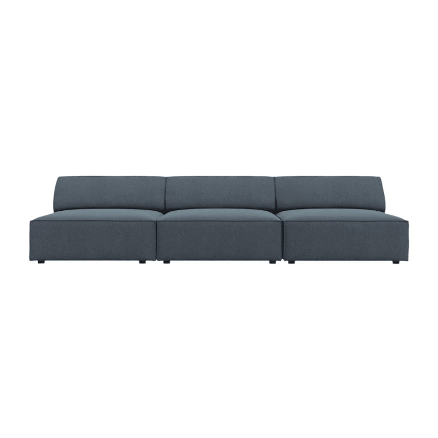 Jodie 3 személyes szövet kanapé karfa nélkül