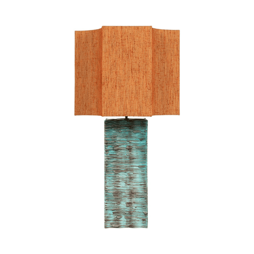 Ripple clay table lamp