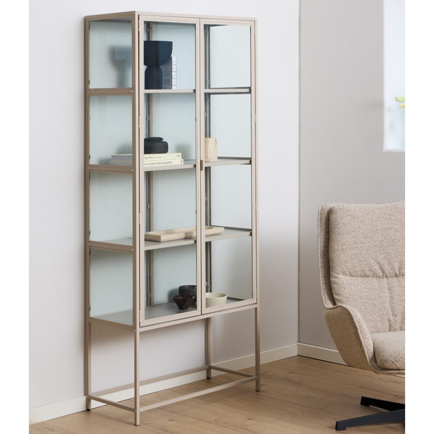 Seaford glass cabinet 77x186