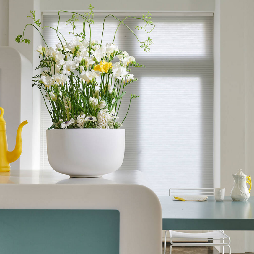 Sunny stone flower pot Ø45