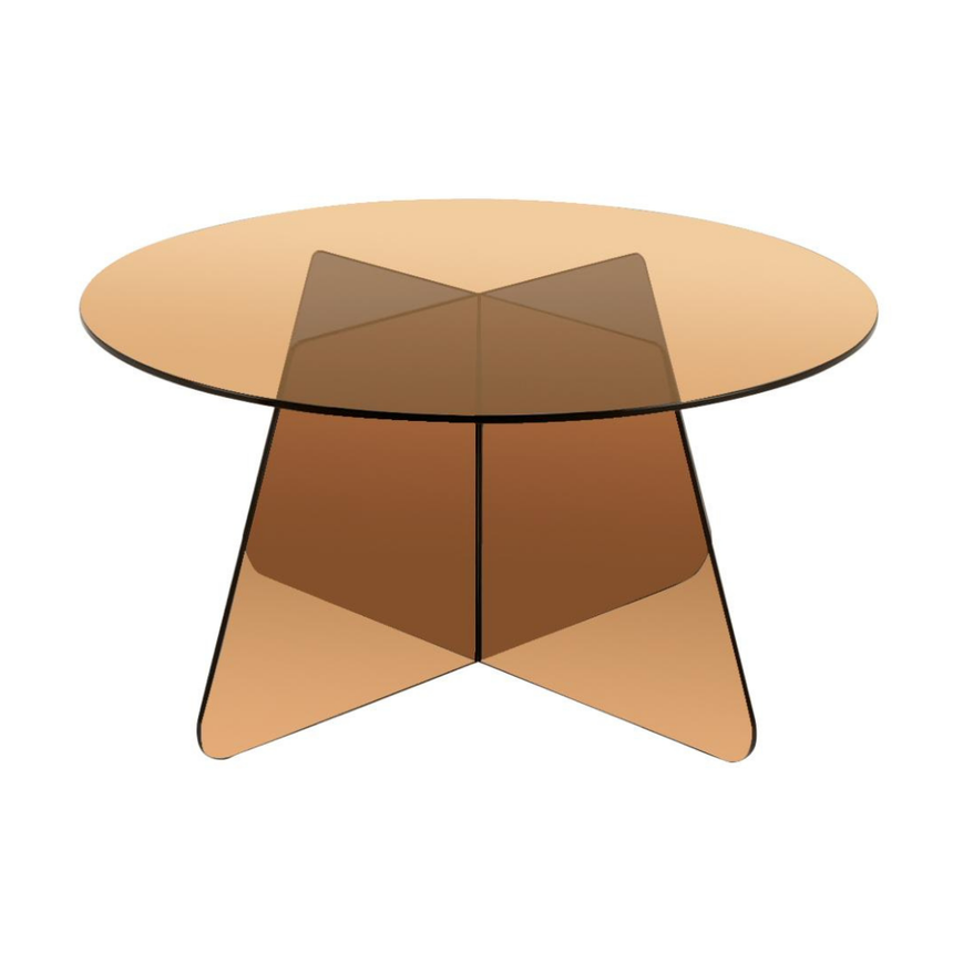 Samos üveg dohányzóasztal