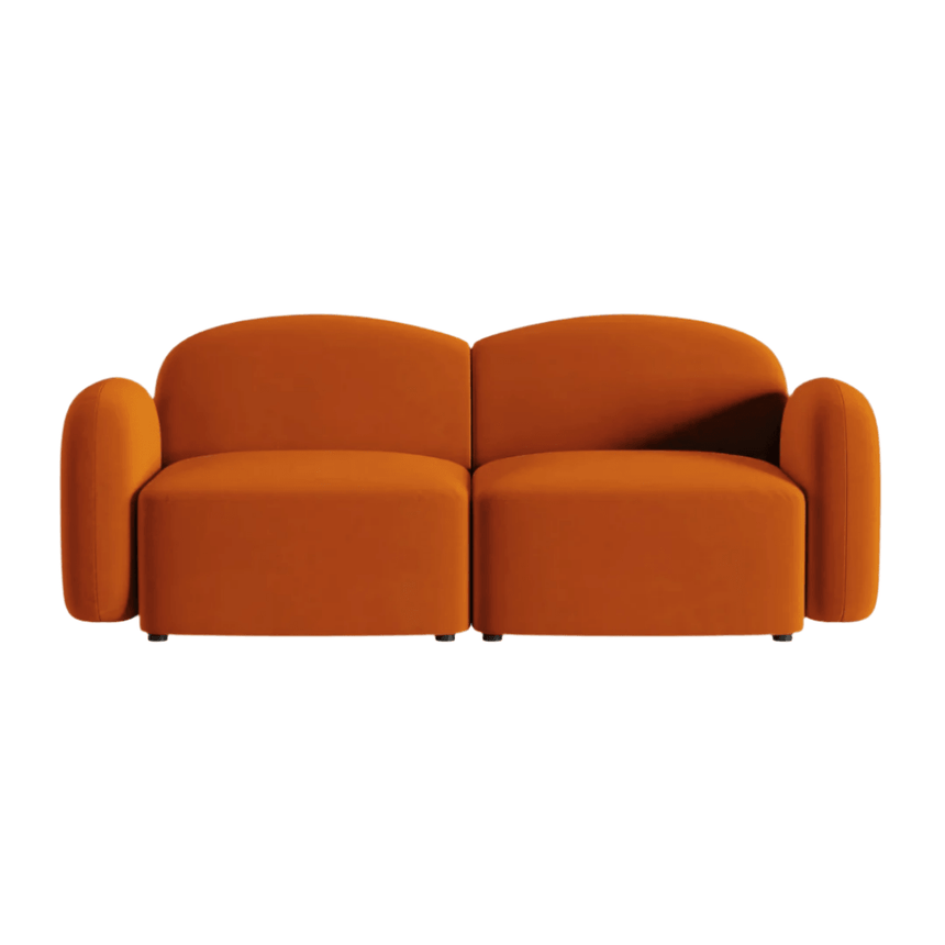 Blair 2-seater velvet sofa