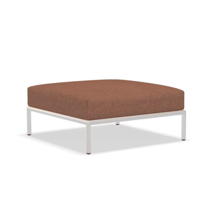 LEVEL2 szövet ottomán fehér lábbal - Dutch Home