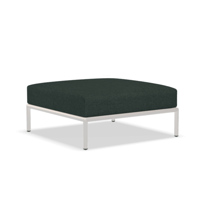 LEVEL2 szövet ottomán fehér lábbal - Dutch Home