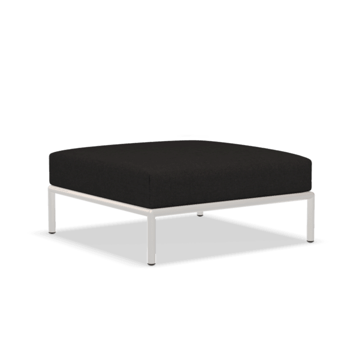 LEVEL2 szövet ottomán fehér lábbal - Dutch Home