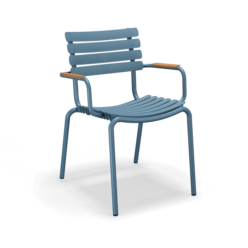 RECLIPS bambusz karfás PP kerti szék - Dutch Home