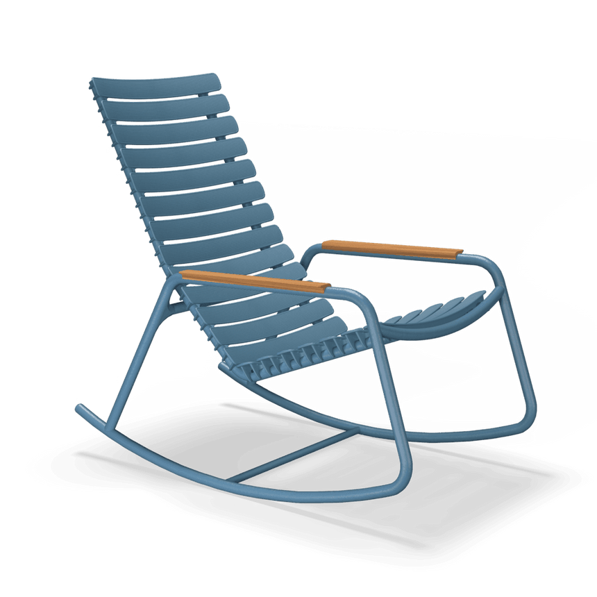 RECLIPS bambusz karfás PP kerti hintaszék - Dutch Home