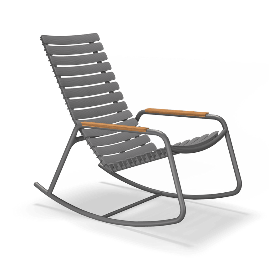 RECLIPS bambusz karfás PP kerti hintaszék - Dutch Home