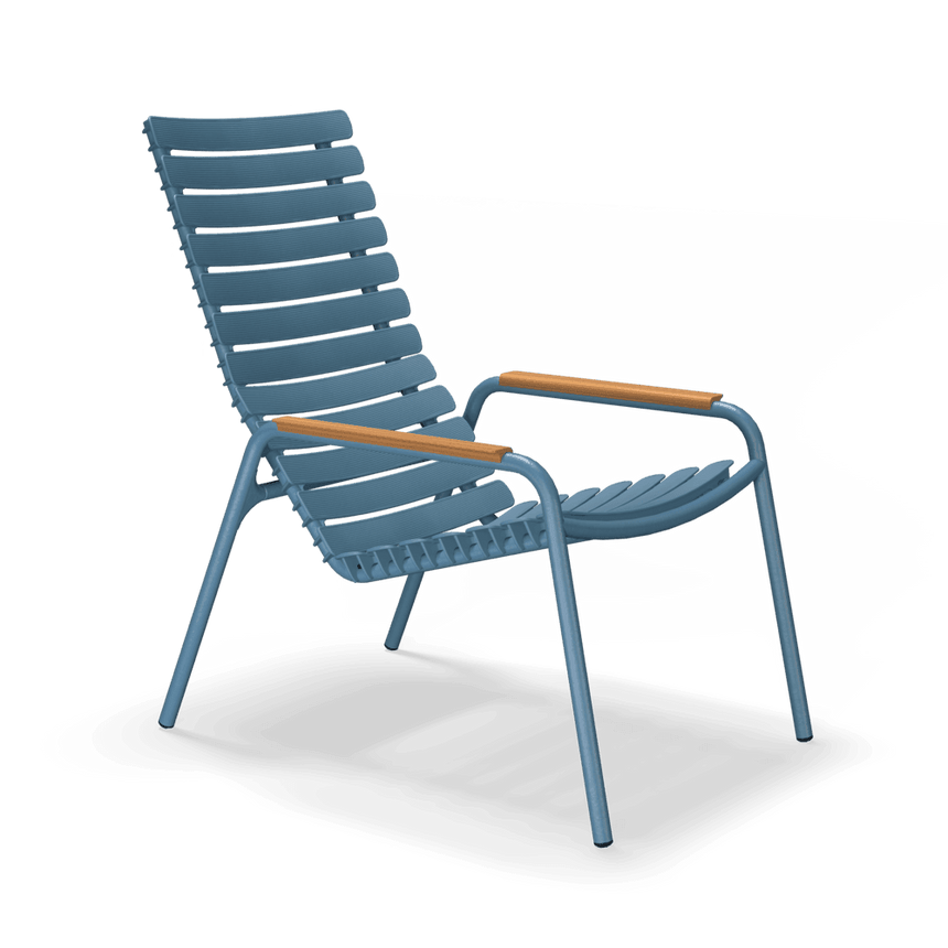 RECLIPS bambusz karfás PP kerti pihenőszék - Dutch Home