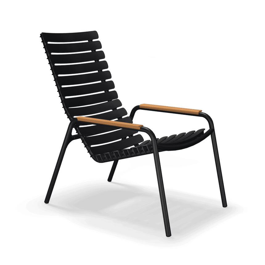 RECLIPS bambusz karfás PP kerti pihenőszék - Dutch Home