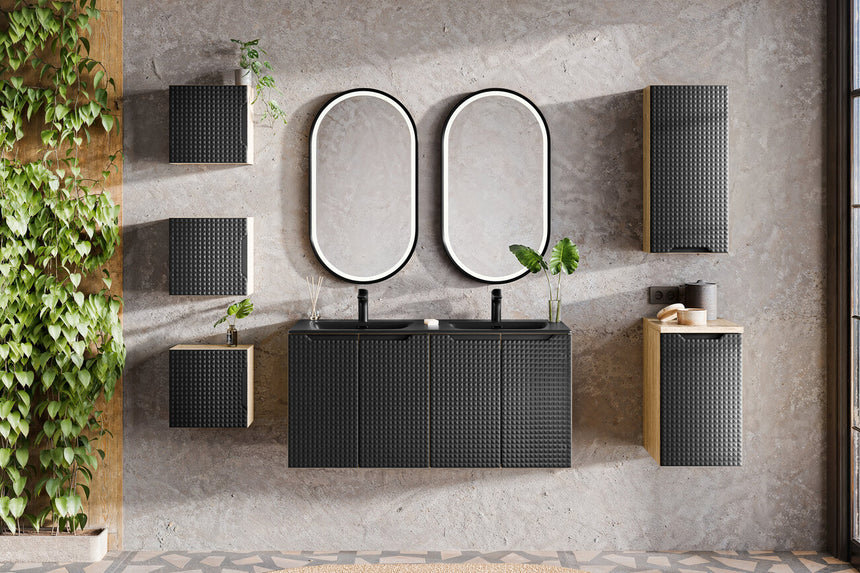 Baggy woven chenille pouf