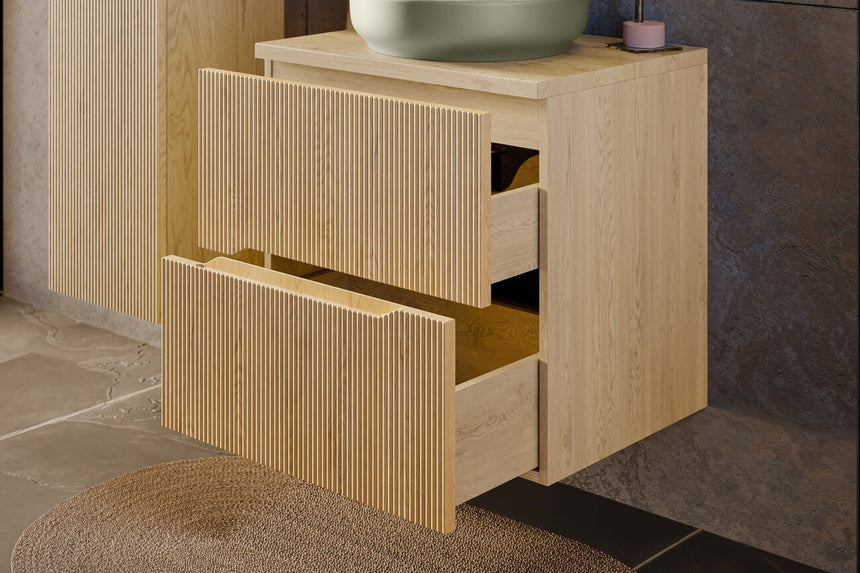 Baggy woven chenille pouf