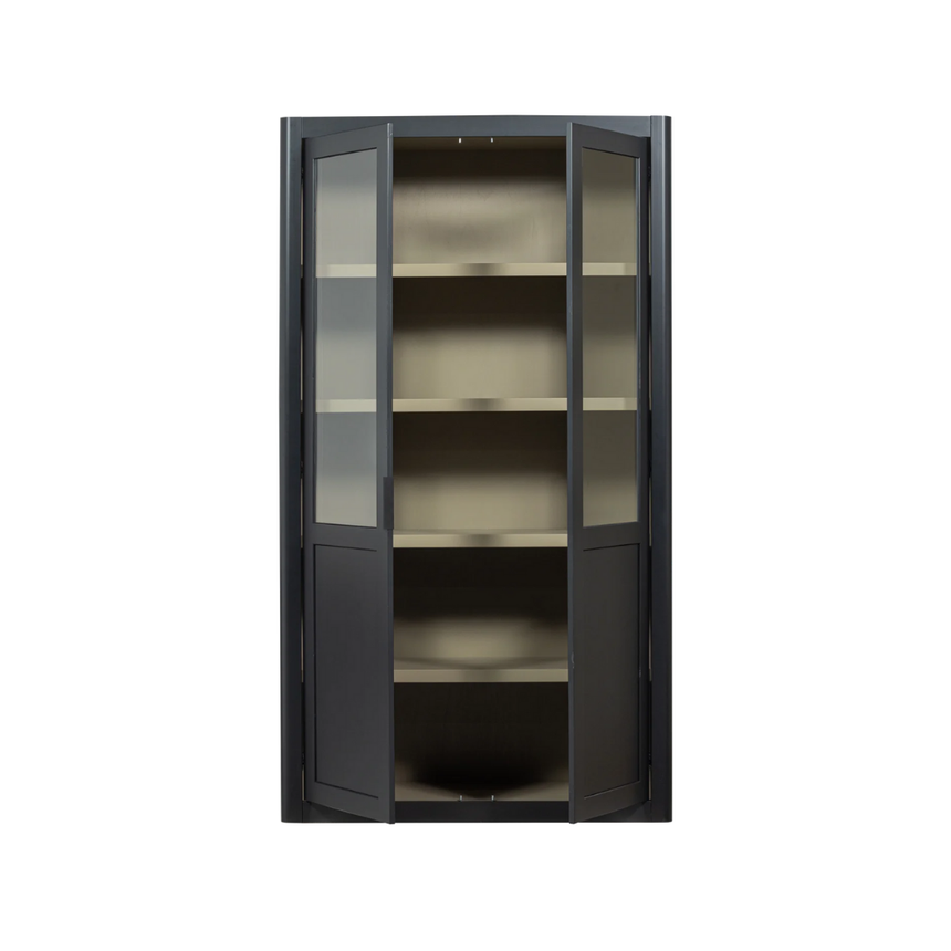 Gunnar wooden glass cabinet