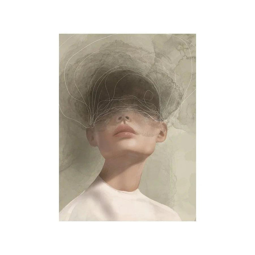 Blind Mist design canvas print