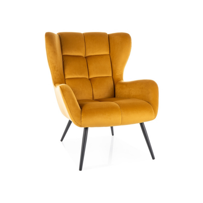 Louis bársony fotel