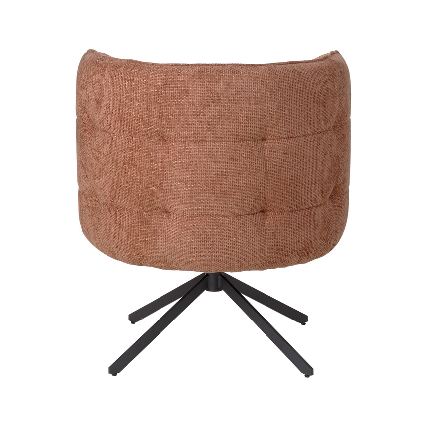 Odin karfás bársony forgószék