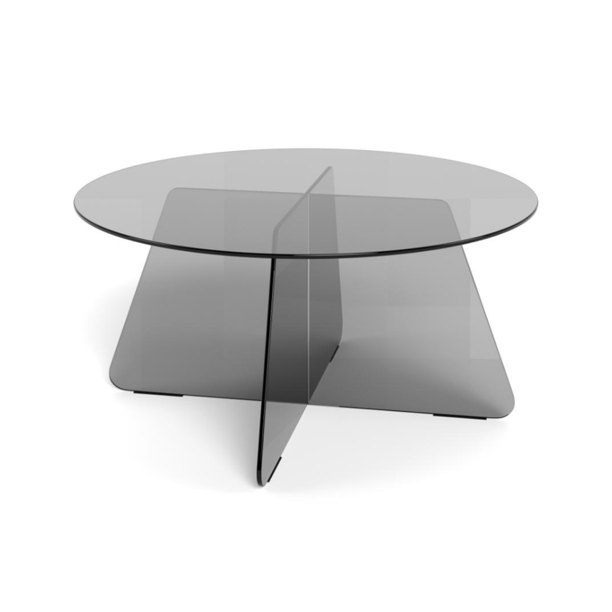 Samos üveg dohányzóasztal