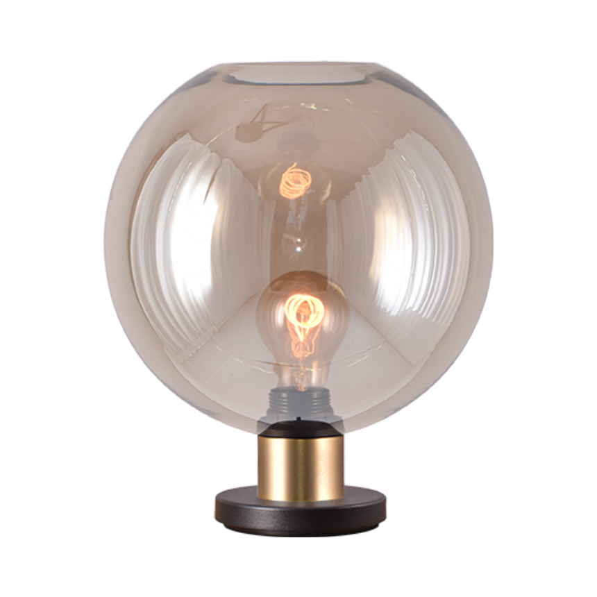 Lazise üveg asztali lámpa arany foglalattal Ø25