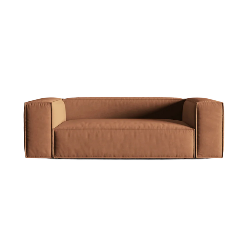 Ruby 2-seater velvet sofa