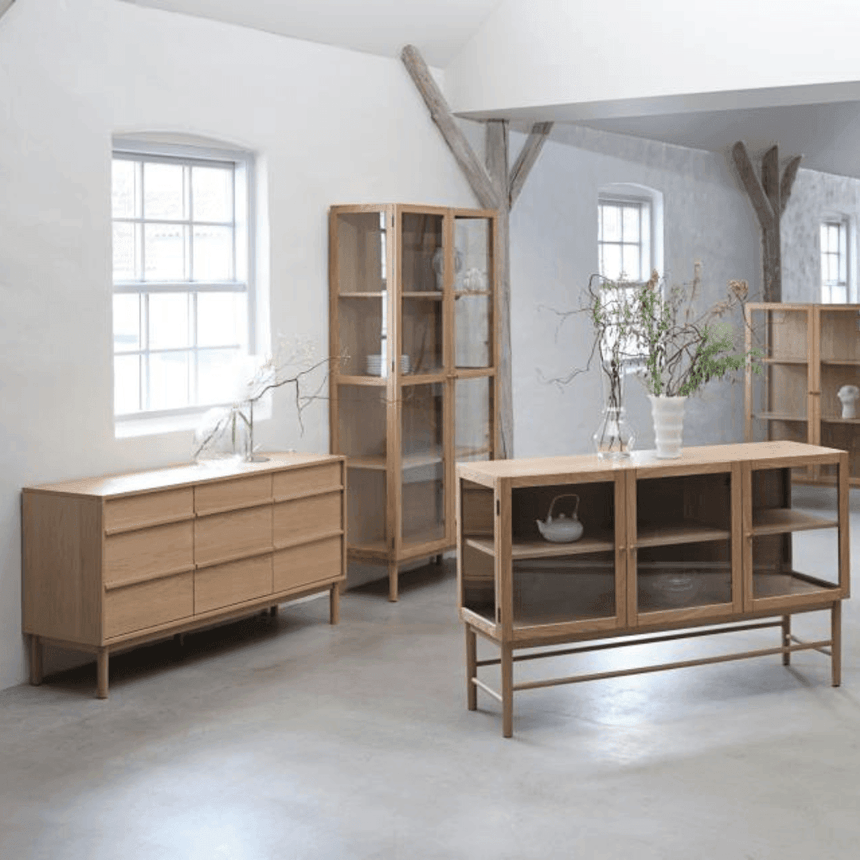 Ponza 1 fiókos 3 ajtós fa kabinet - Dutch Home