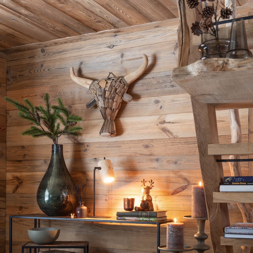 Bull fa fali dekoráció