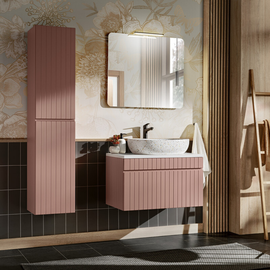 Baggy woven chenille pouf