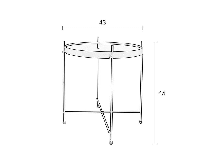 Cupid márvány printelt üveg lerakóasztal-3