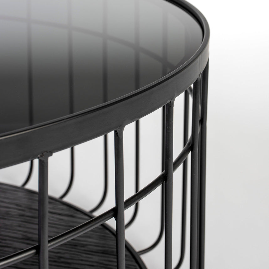 Lance metal coffee table Ø80