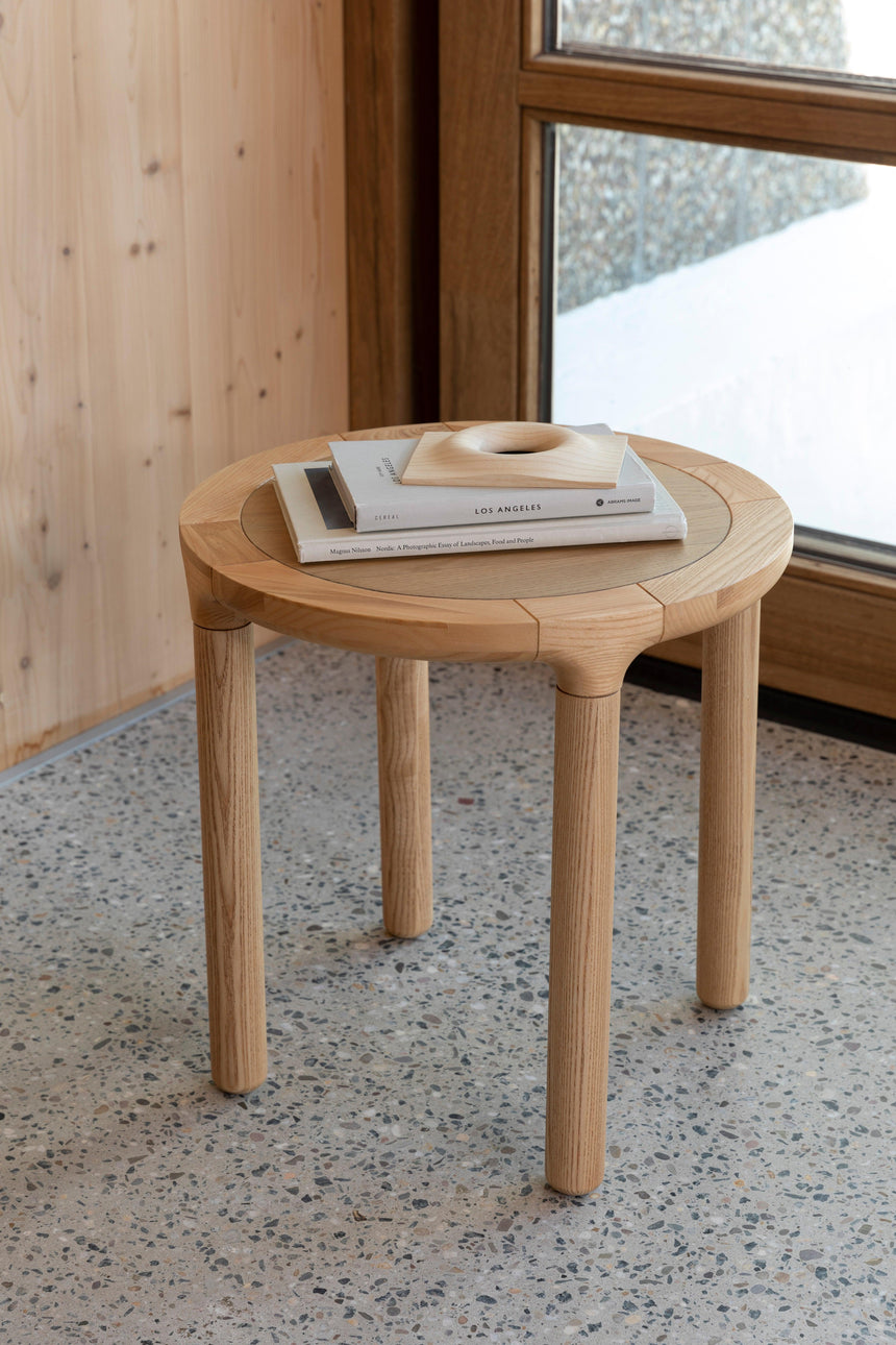 Storm wooden storage table