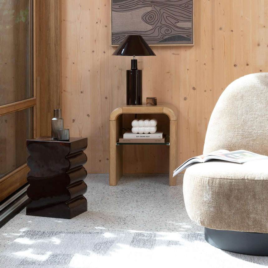 Brave wooden storage table