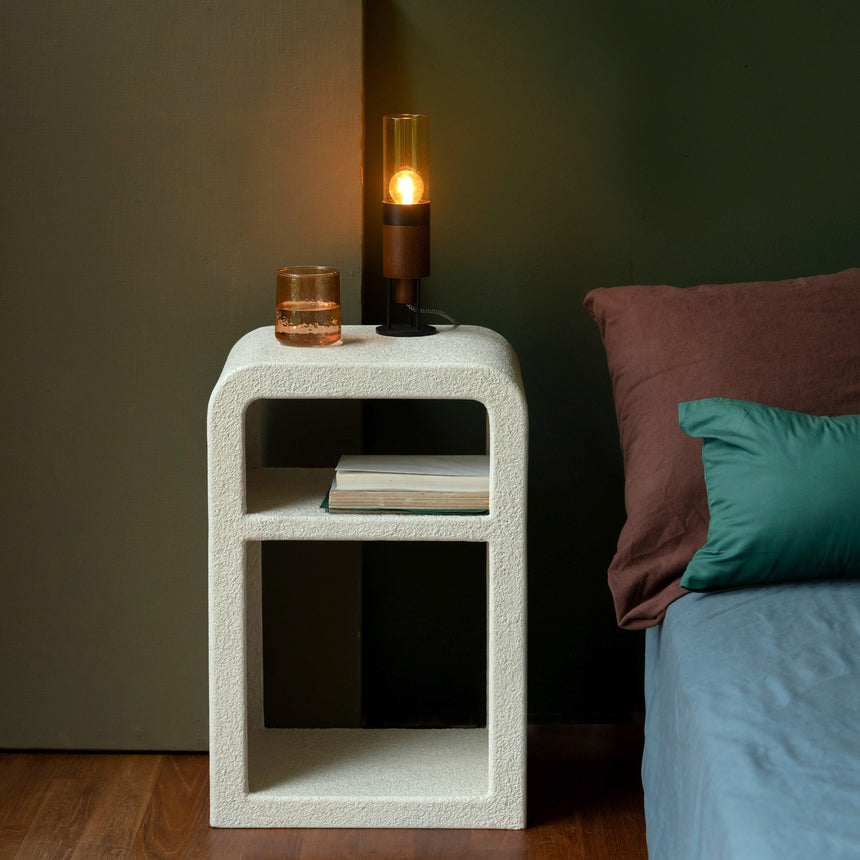 Veda wooden storage table