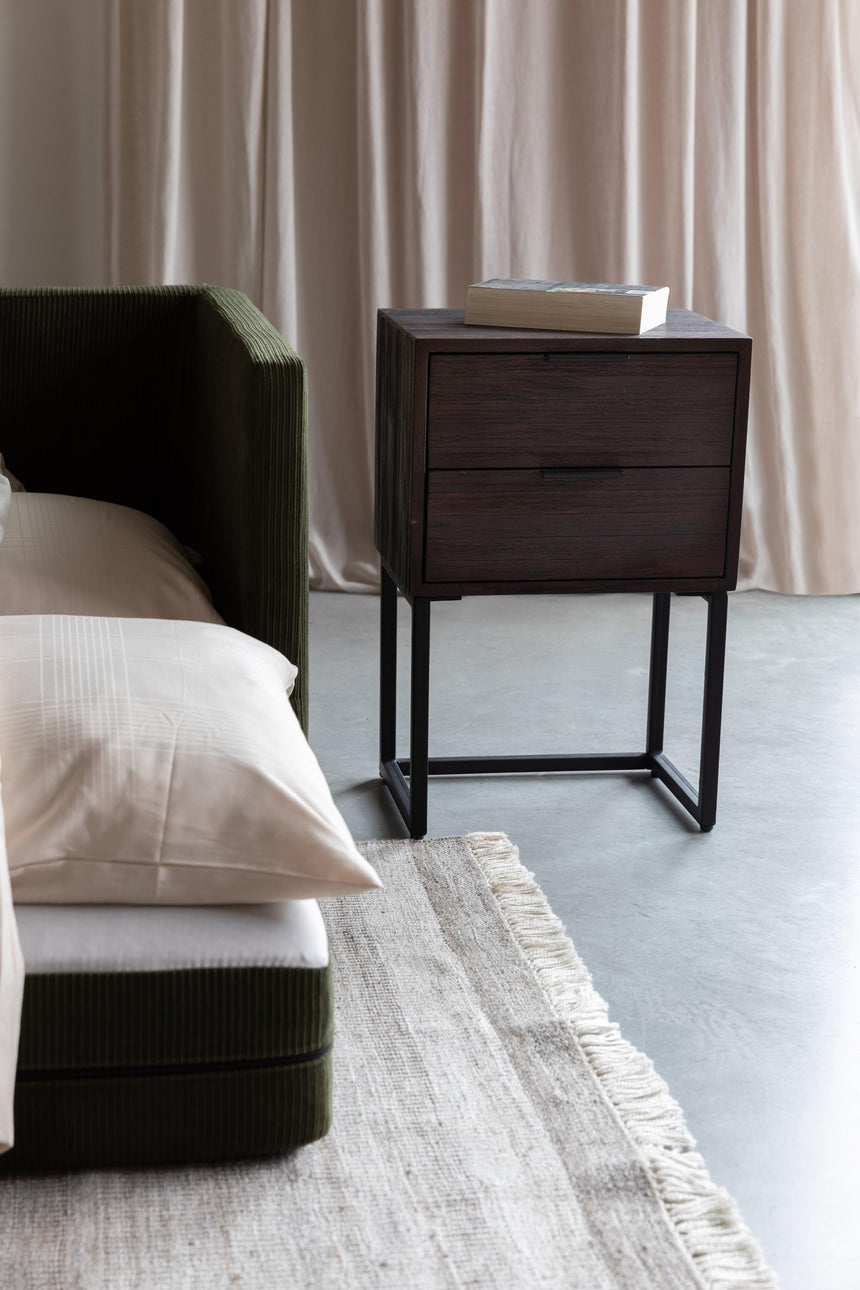 Webster wooden bedside table
